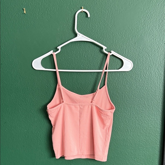 Pink Ribbed Women's Camisole Top - Picture 2 of 5